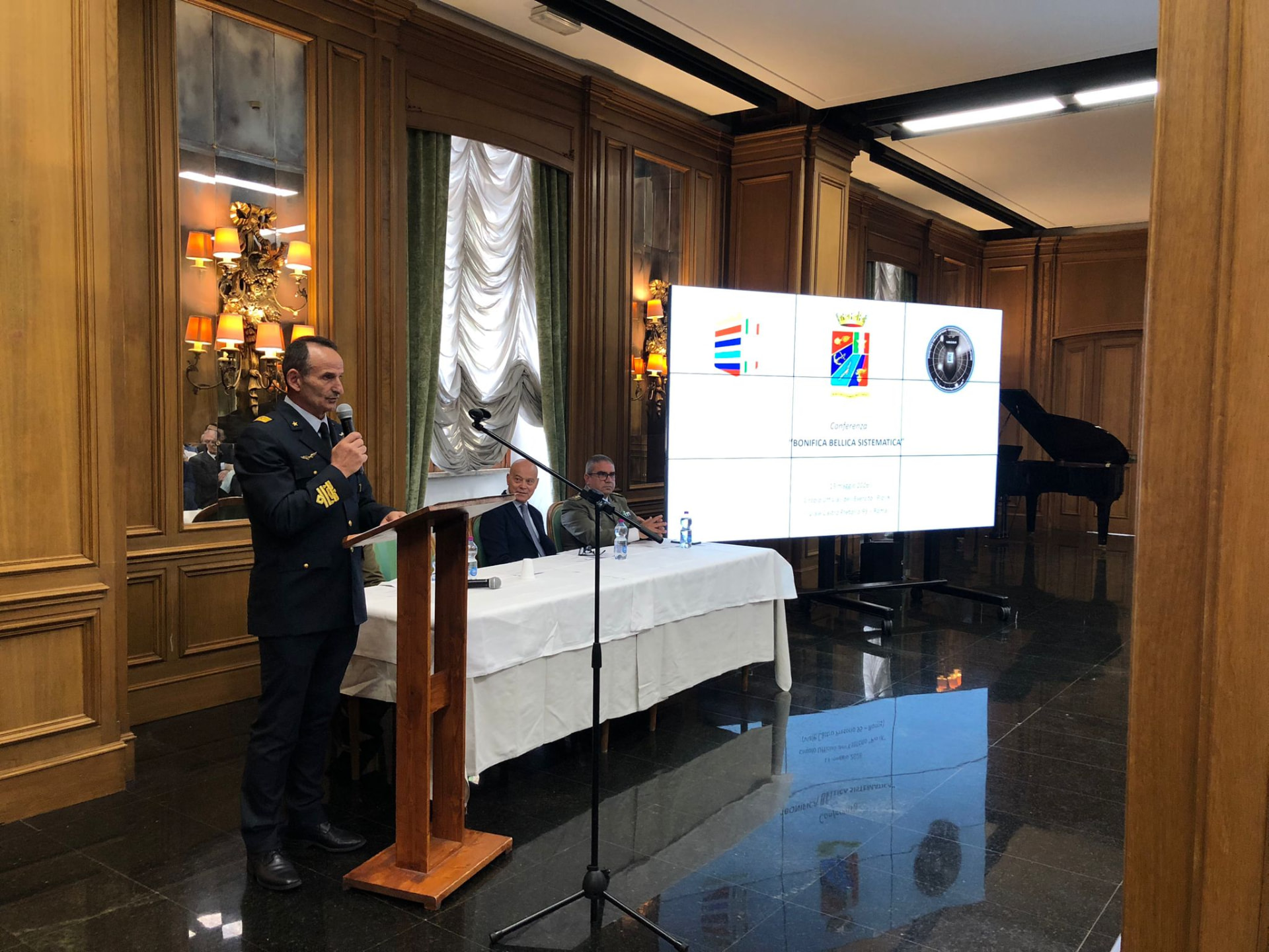 Apertura della conferenza GENIODIFE sulla bonifica bellica sistematica a Roma