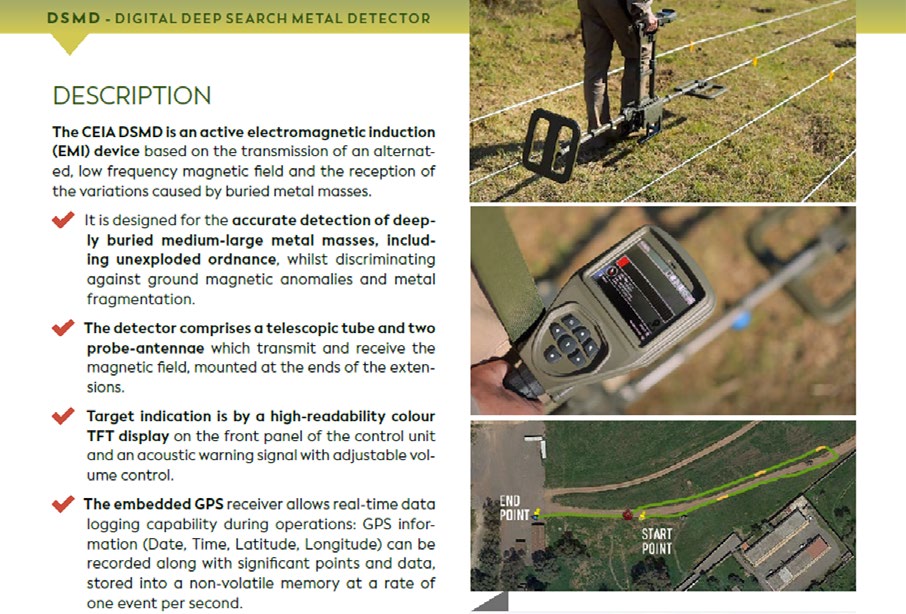 CEIA DSMD in operazione sul campo